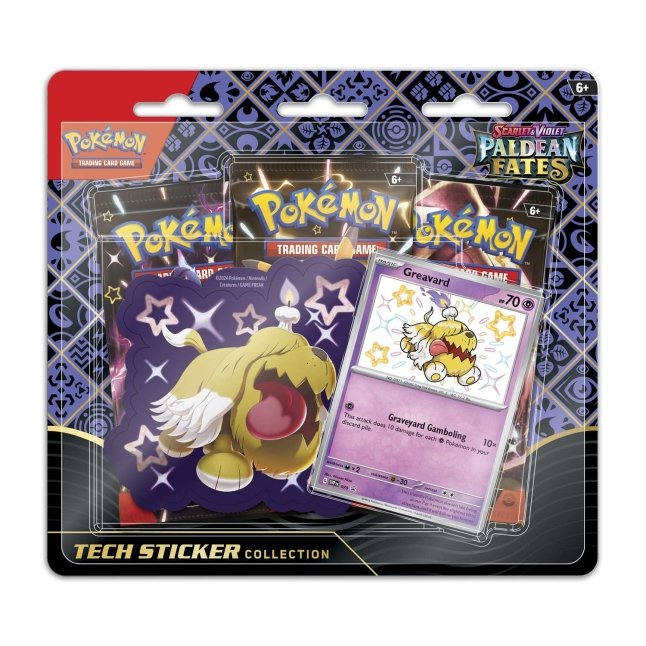 Pokémon Scarlet & Violet-Paldean Fates Tech Sticker Collection (Shiny Greavard)