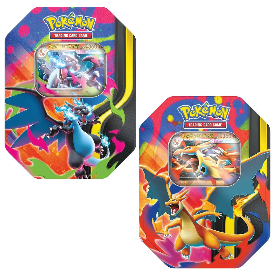 Pokémon Mega Charizard Ex Tin - Set of 2