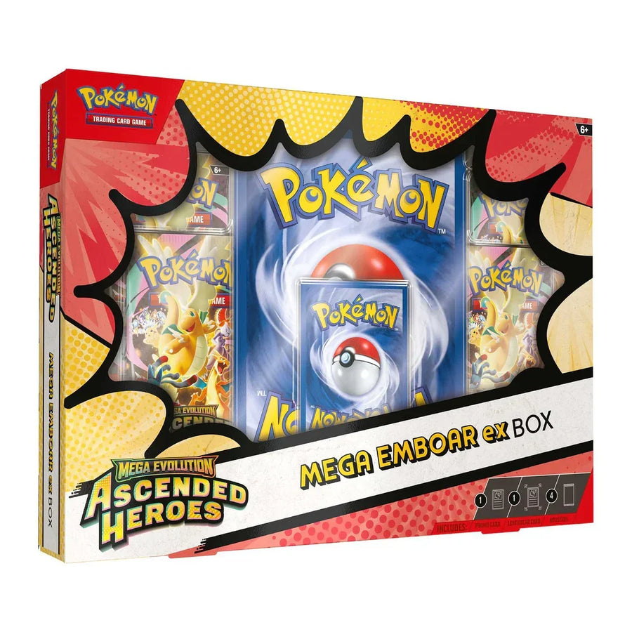 Pokemon - Mega Evolution Ascended Heroes Mega Emboar ex Box