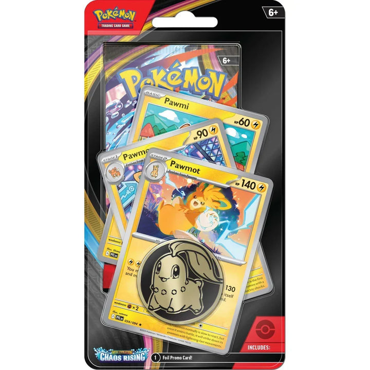 Pokémon Mega Evolution Chaos Rising - Pawmot - Premium Checklane Blister